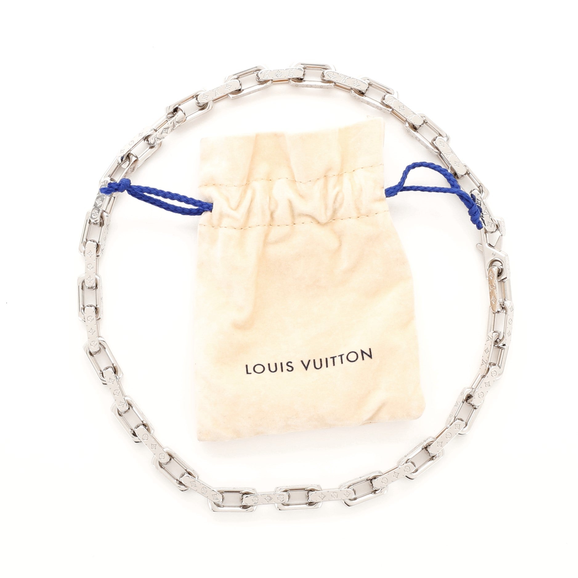 Monogram Chain Necklace Metal