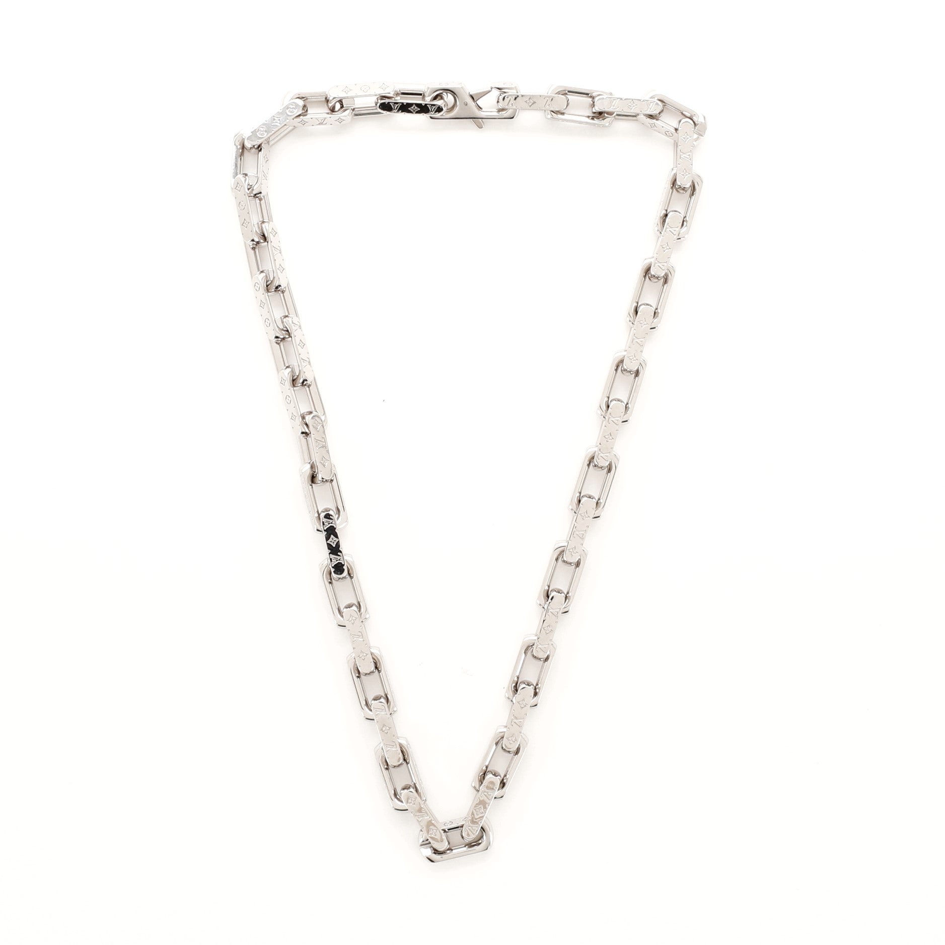 Monogram Chain Necklace Metal