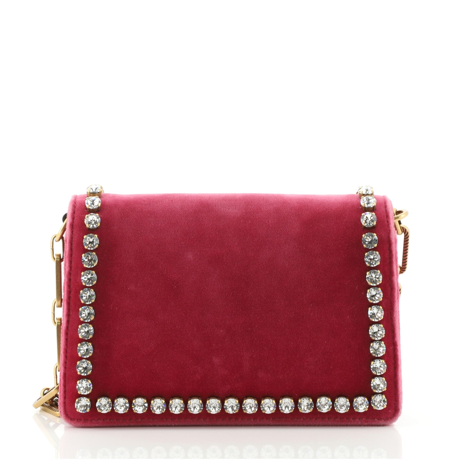 Broadway Pearly Bee Shoulder Bag Crystal Embellished Velvet Mini