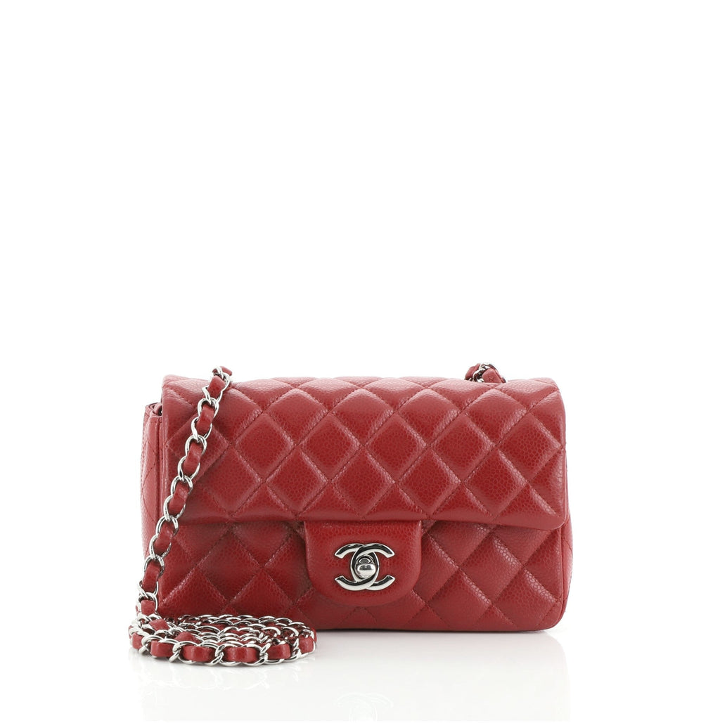 Classic Single Flap Bag Quilted Caviar Mini
