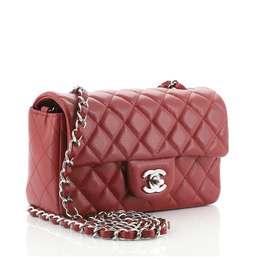 Classic Single Flap Bag Quilted Caviar Mini