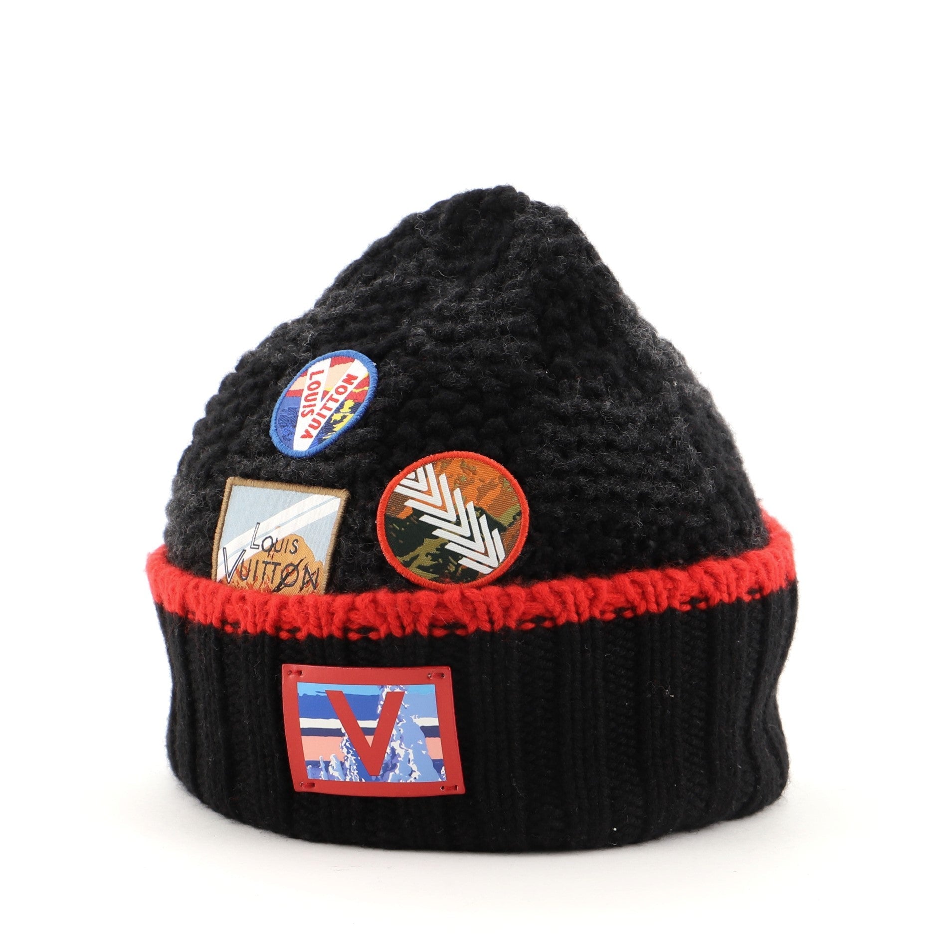 Helsinki Hat Alps Patches Damier Graphite Wool XS