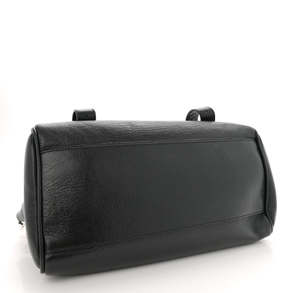 Shiny Calfskin Medium Alexa Black