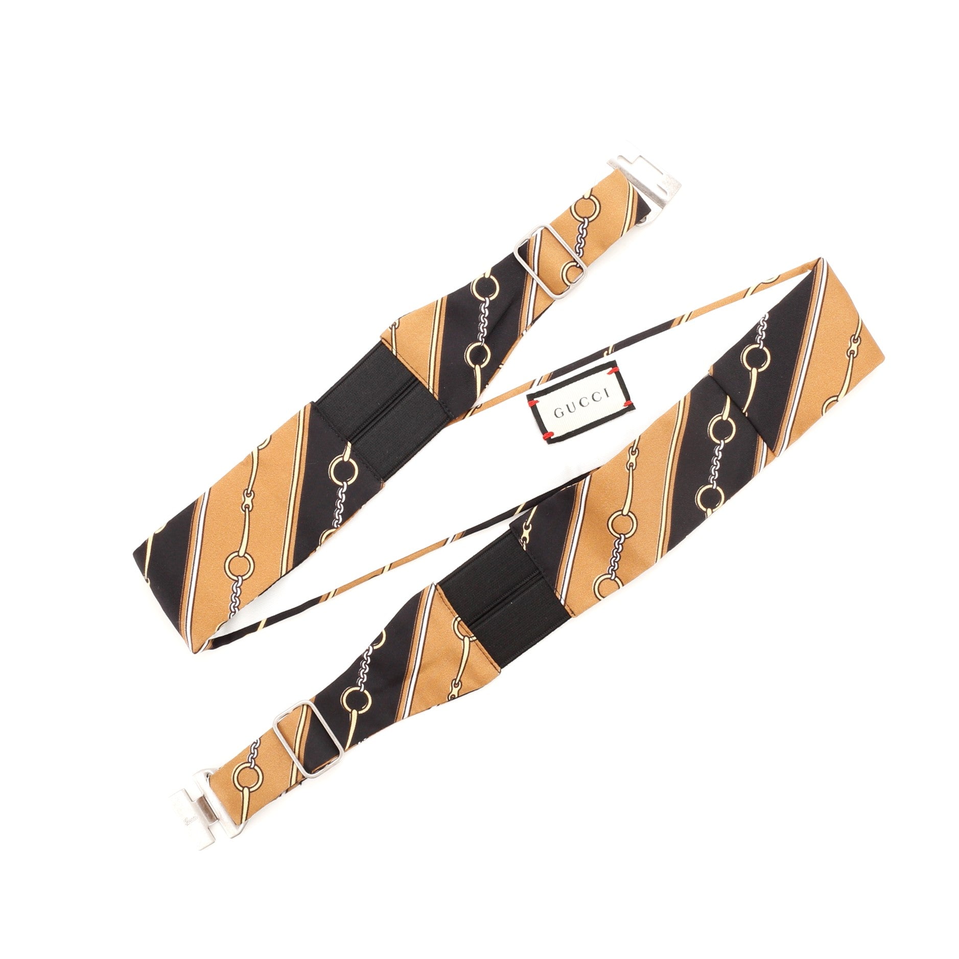 Tuxedo Belt Printed Silk 100