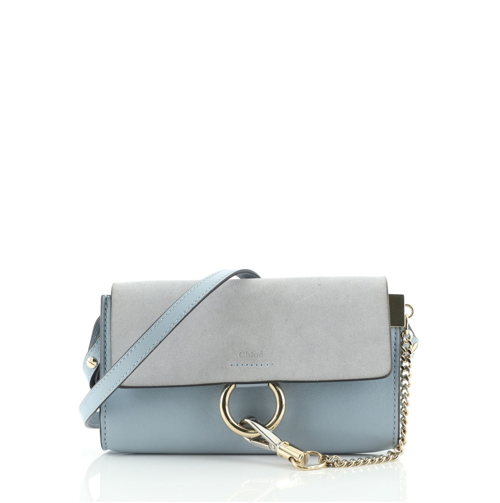 Faye Shoulder Bag Leather and Suede Mini