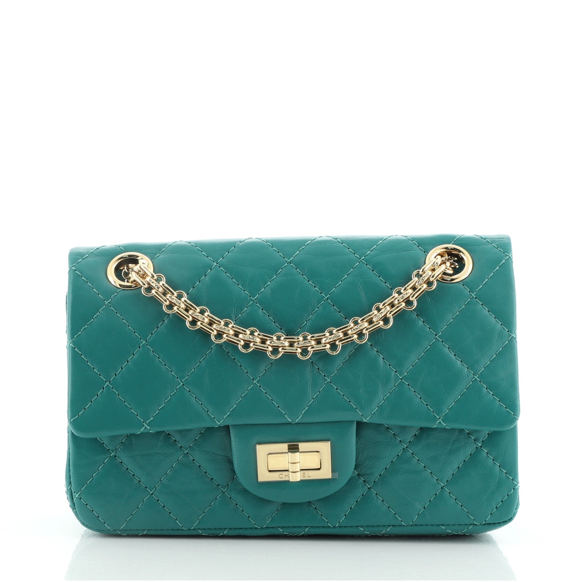 Reissue 2.55 Flap Bag Quilted Aged Calfskin Mini