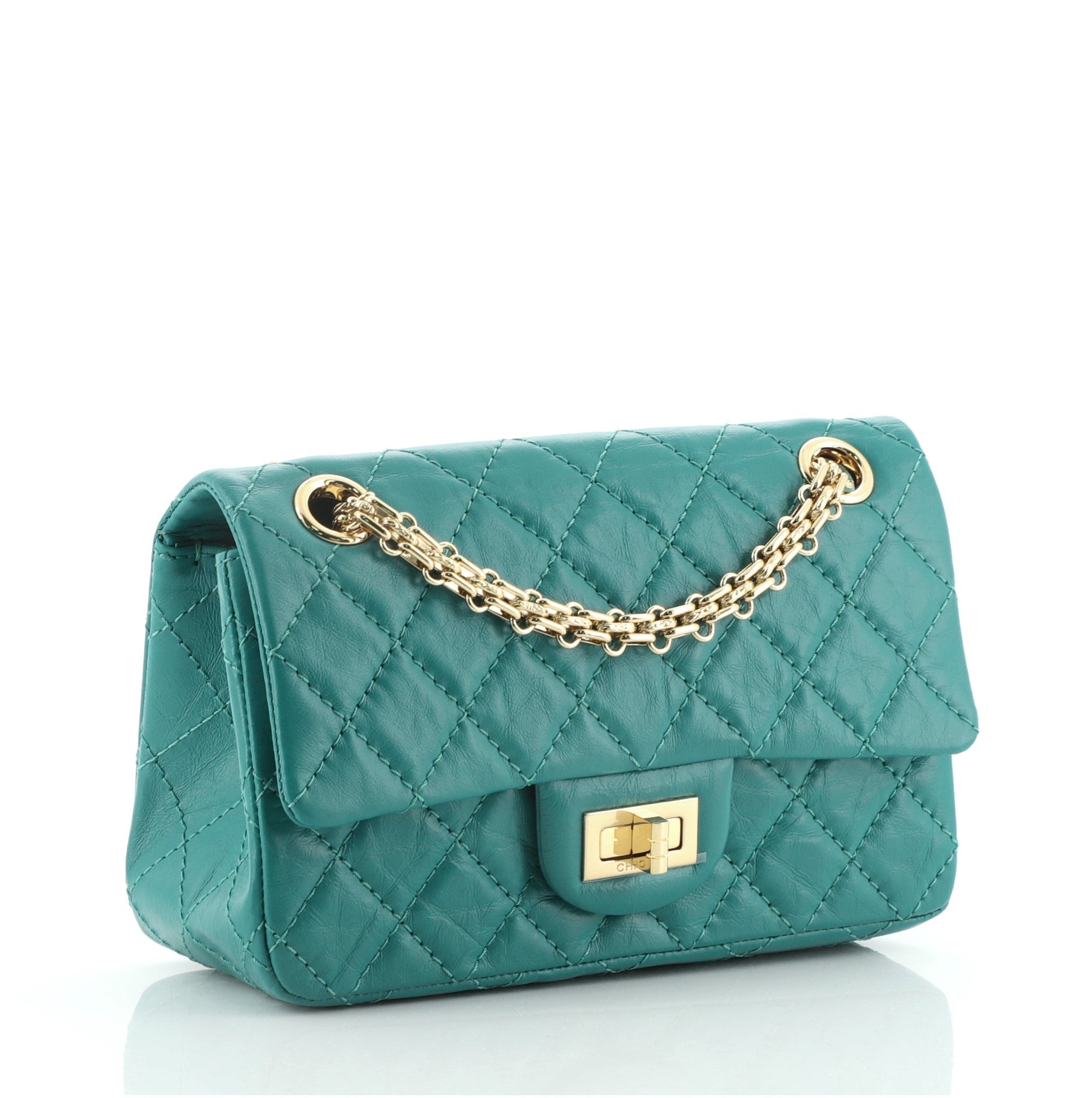 Reissue 2.55 Flap Bag Quilted Aged Calfskin Mini