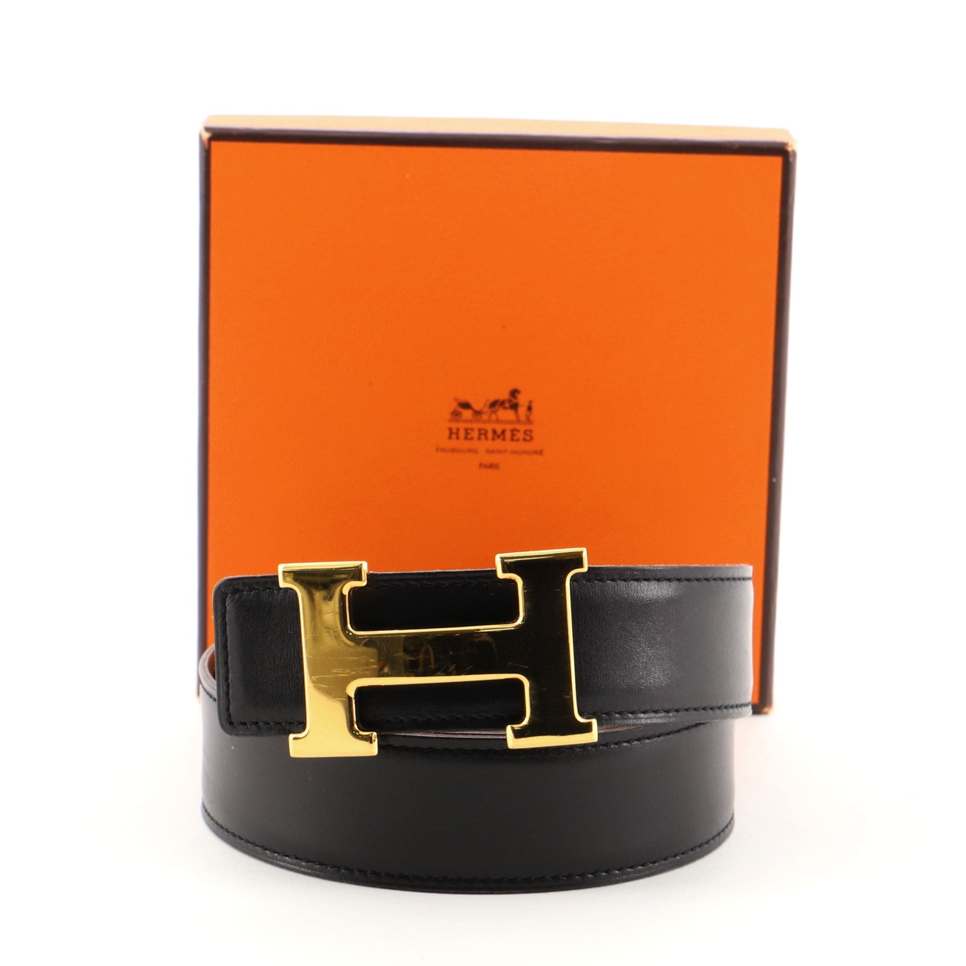 Constance Reversible Belt Leather Medium 85