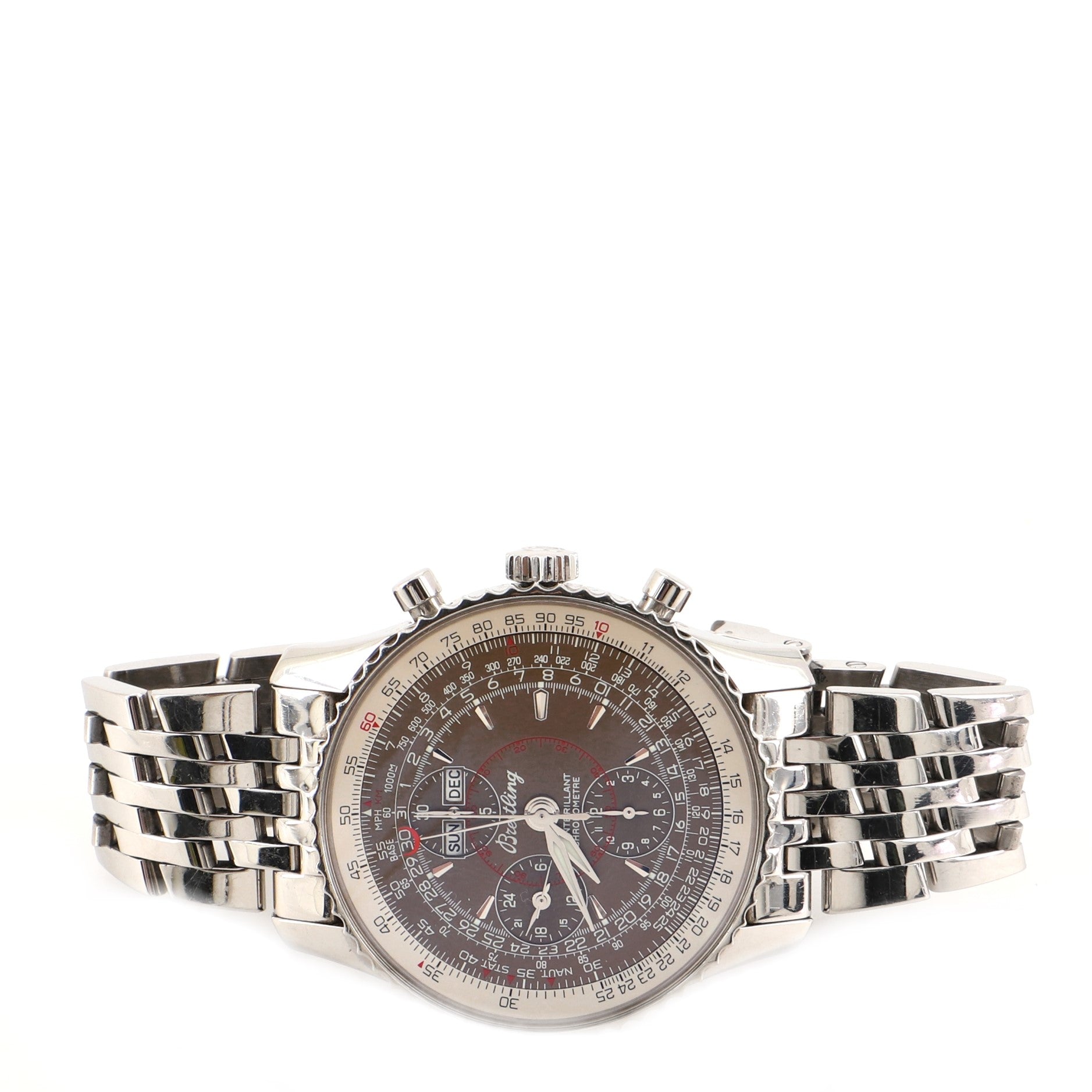 Navitimer Montbrillant Datora Chronograph Automatic Watch Stainless Steel 43