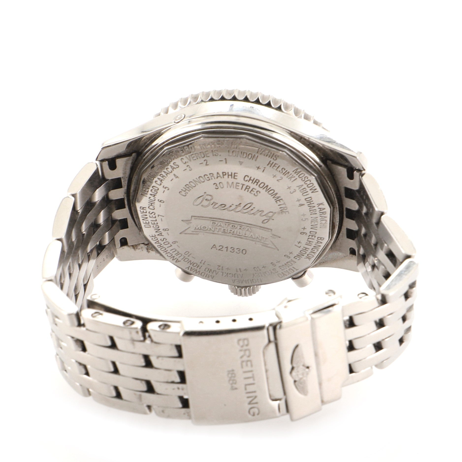 Navitimer Montbrillant Datora Chronograph Automatic Watch Stainless Steel 43