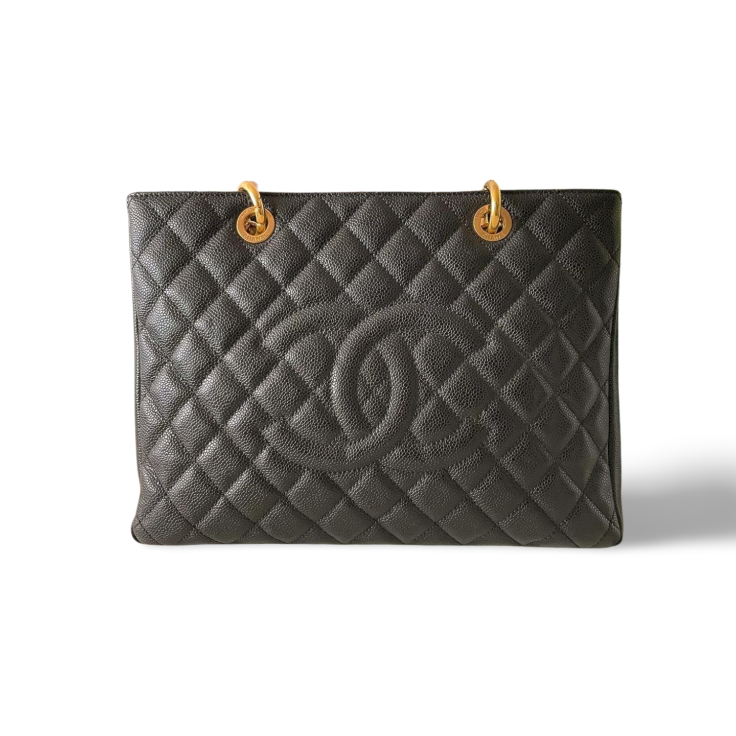 Chanel Grand Shopper Tote in Black Cavier Leather with Gold Hardware