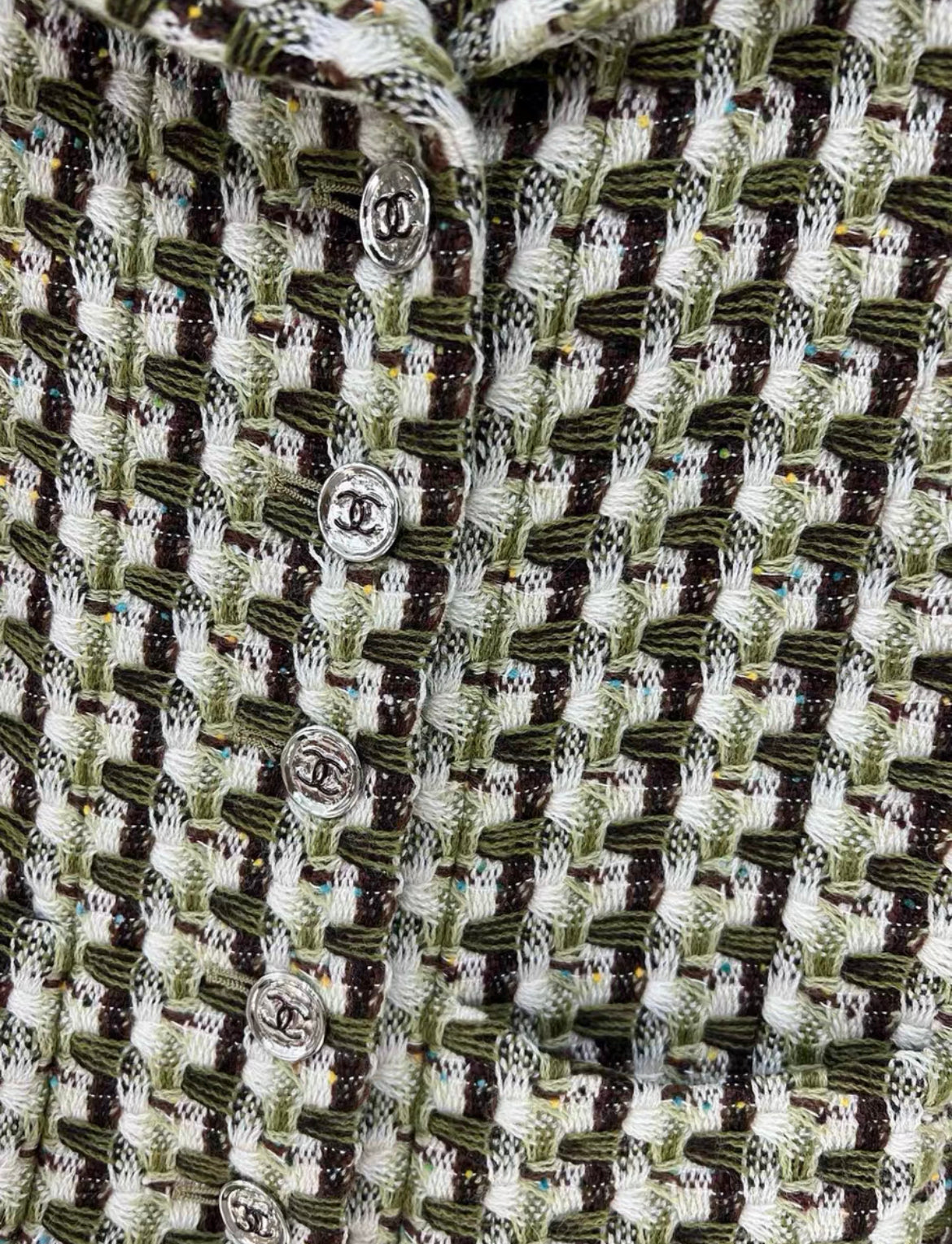Chanel 23A wool tweed jacked size 36