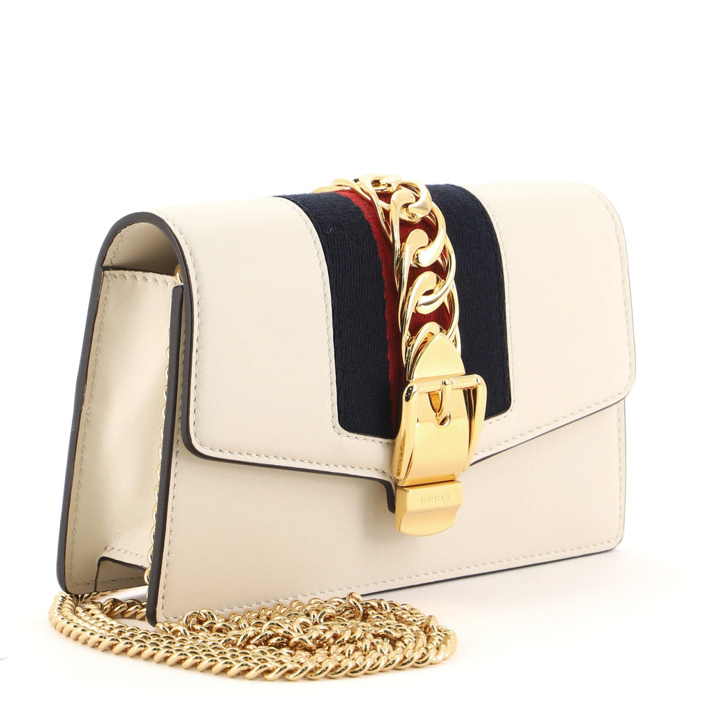 Sylvie Chain Shoulder Bag Leather Super Mini