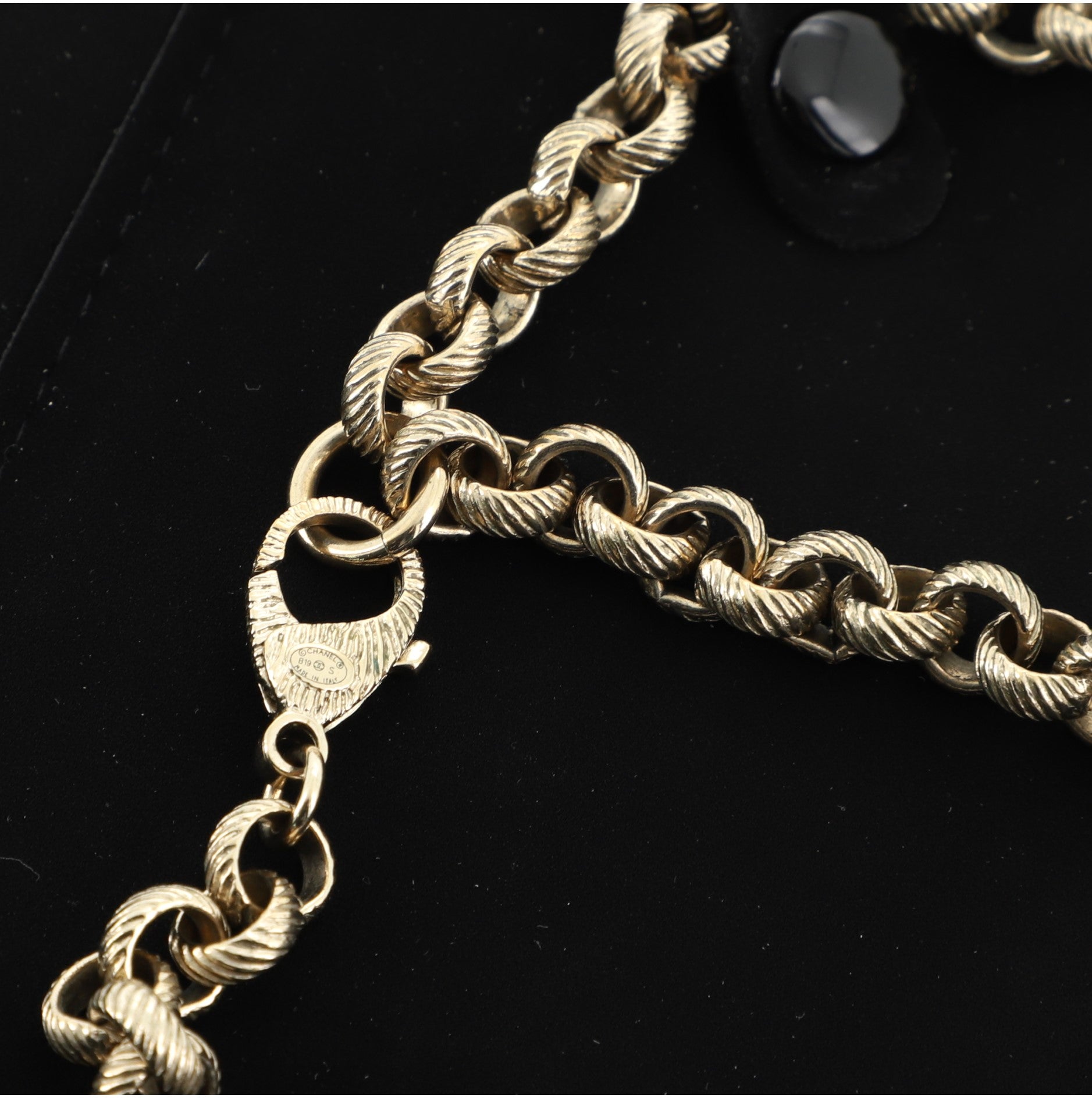 Letter Choker Necklace Crystal and Metal