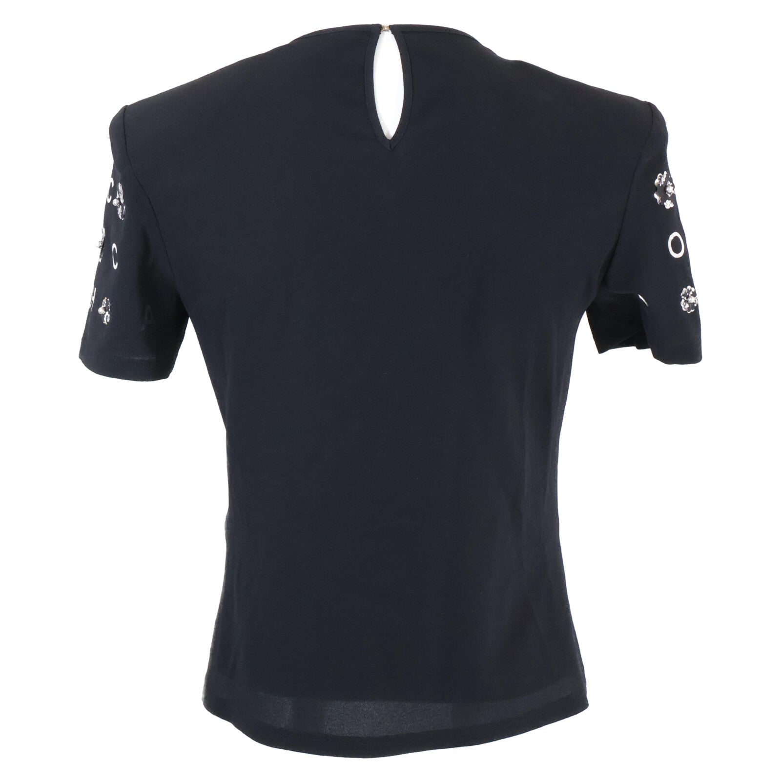 Chanel Camellia & Icon Pearl Silk T-shirt