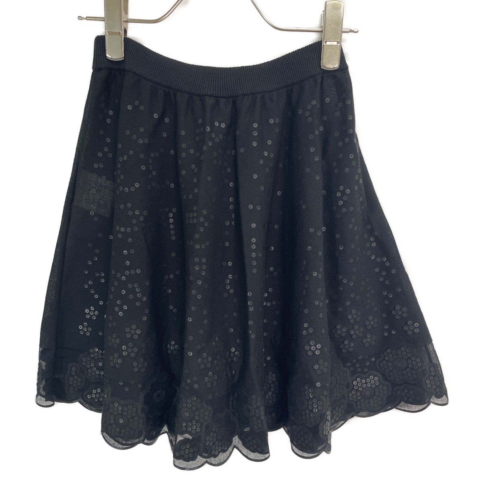 Chanel P56206K07337 Cotton Sequin Skirt