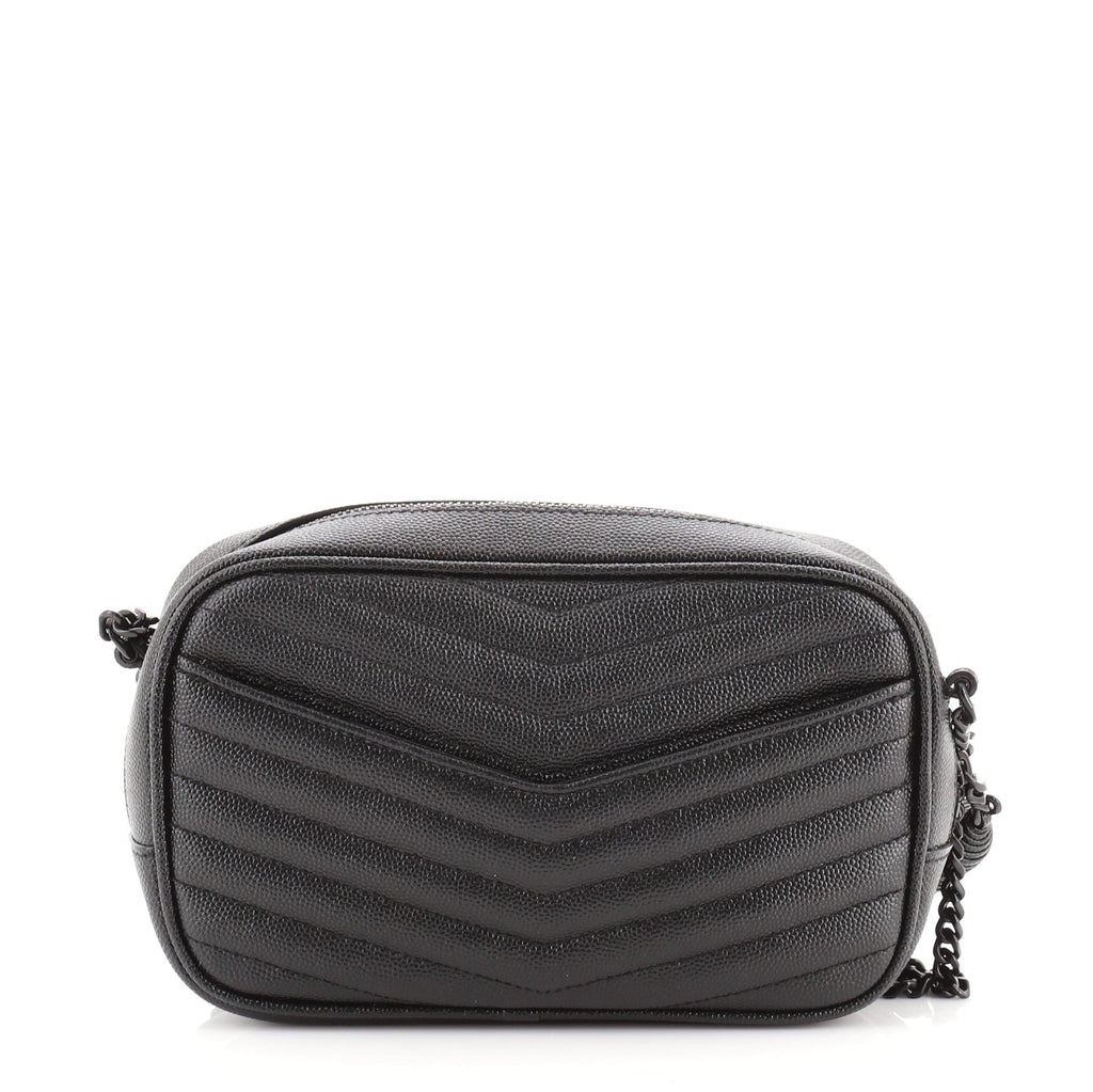 Lou Camera Bag Matelasse Chevron Leather Mini