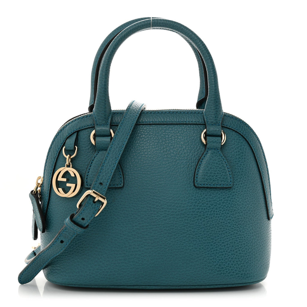 Dollar Calfskin Small GG Charm Dome Bag Cobalt