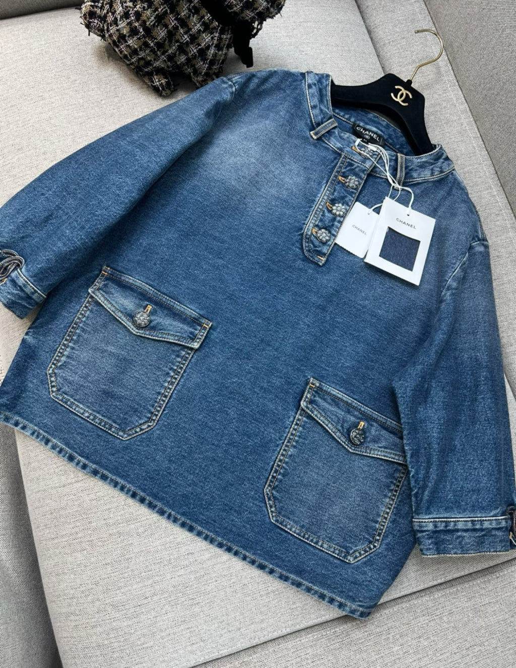 Chanel 24S denim pullover