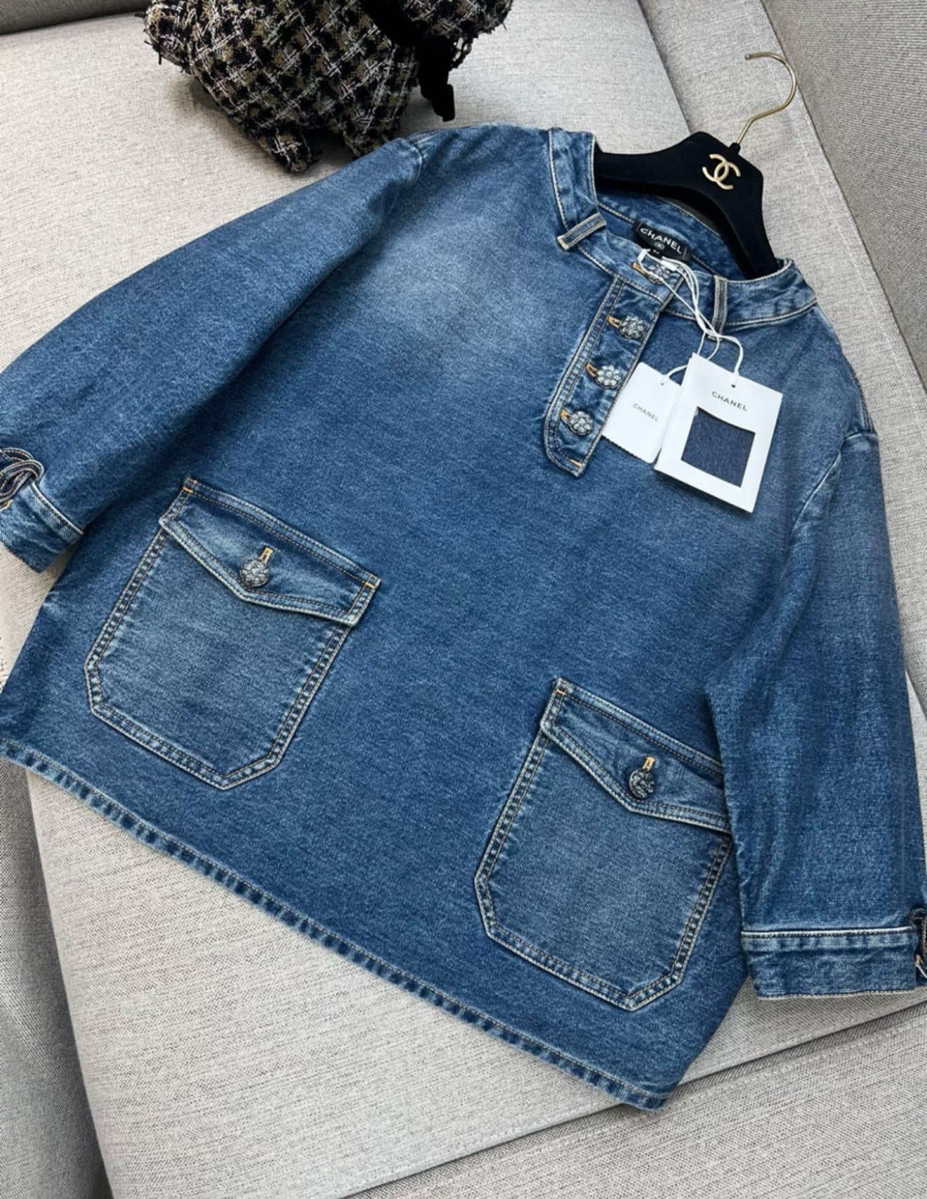 Chanel 24S denim pullover