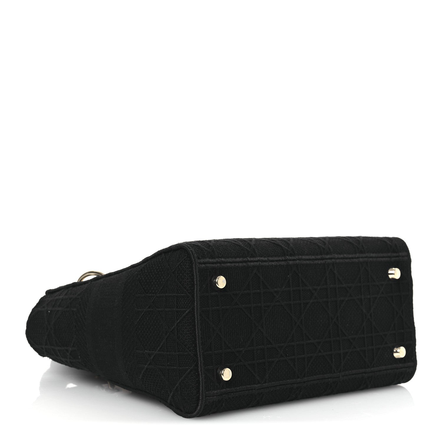Canvas Embroidered Cannage Medium Lady D-Lite Black