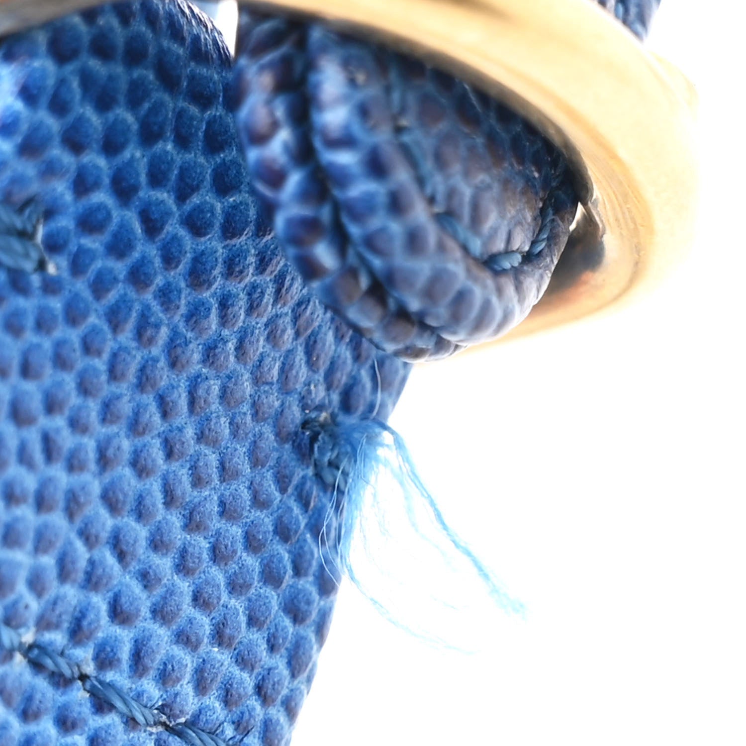 Caviar Quilted Sunset On The Sea Waist Bag Blue