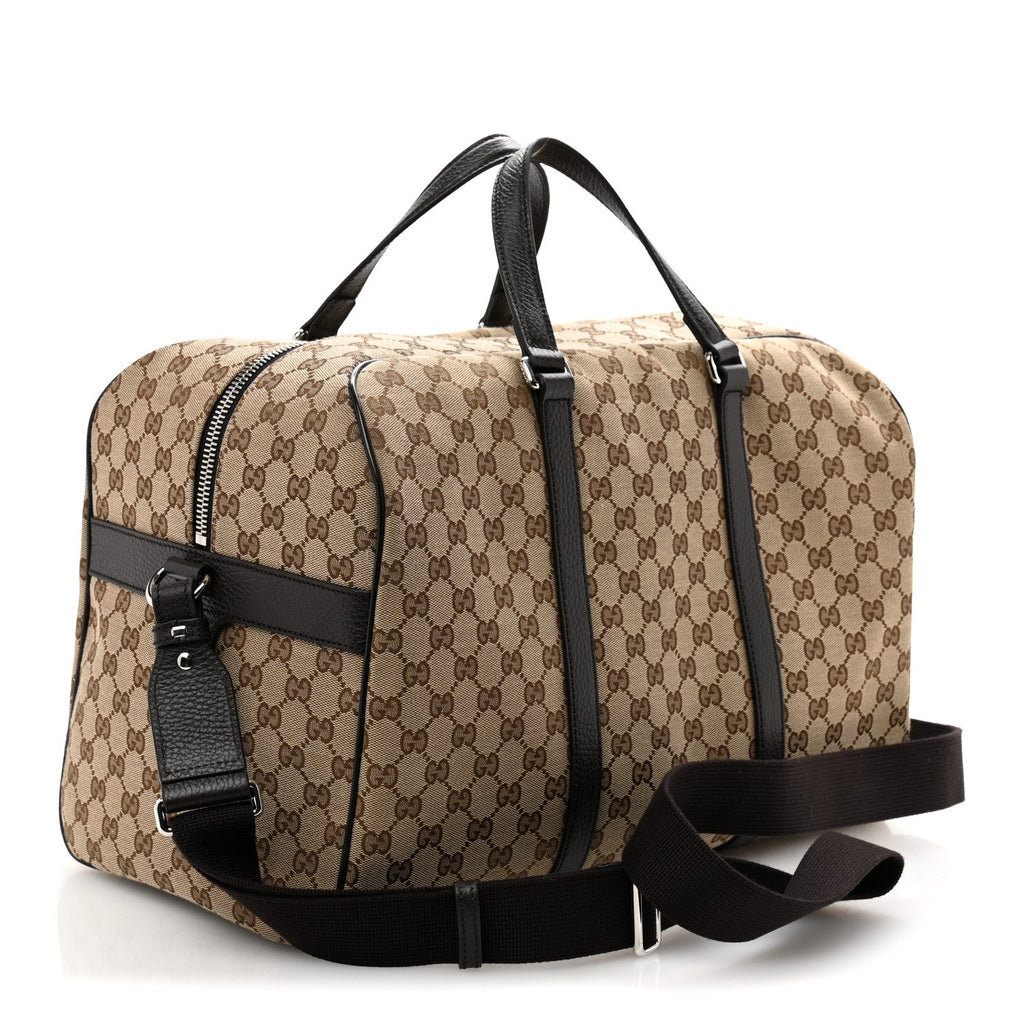 Monogram Dollar Calfskin Boston Duffle Bag Beige Ebony Testa di Moro Marrone Scuro