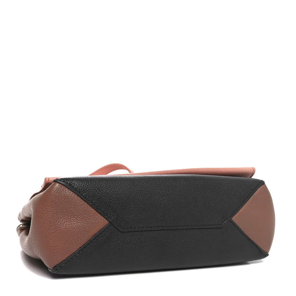 Soft Calfskin Lockme II Chain Bag BB Rose Poudre
