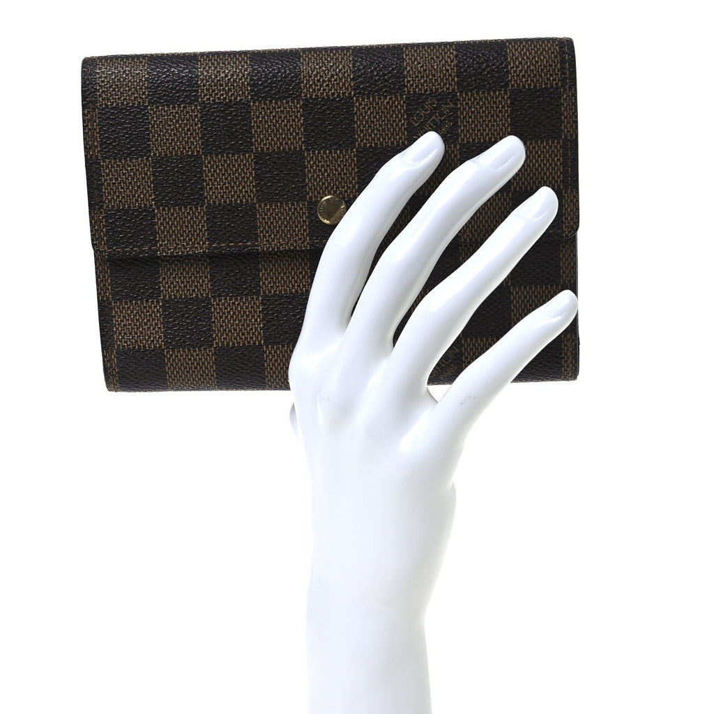 Damier Ebene Porte Tresor Etui Papier Wallet