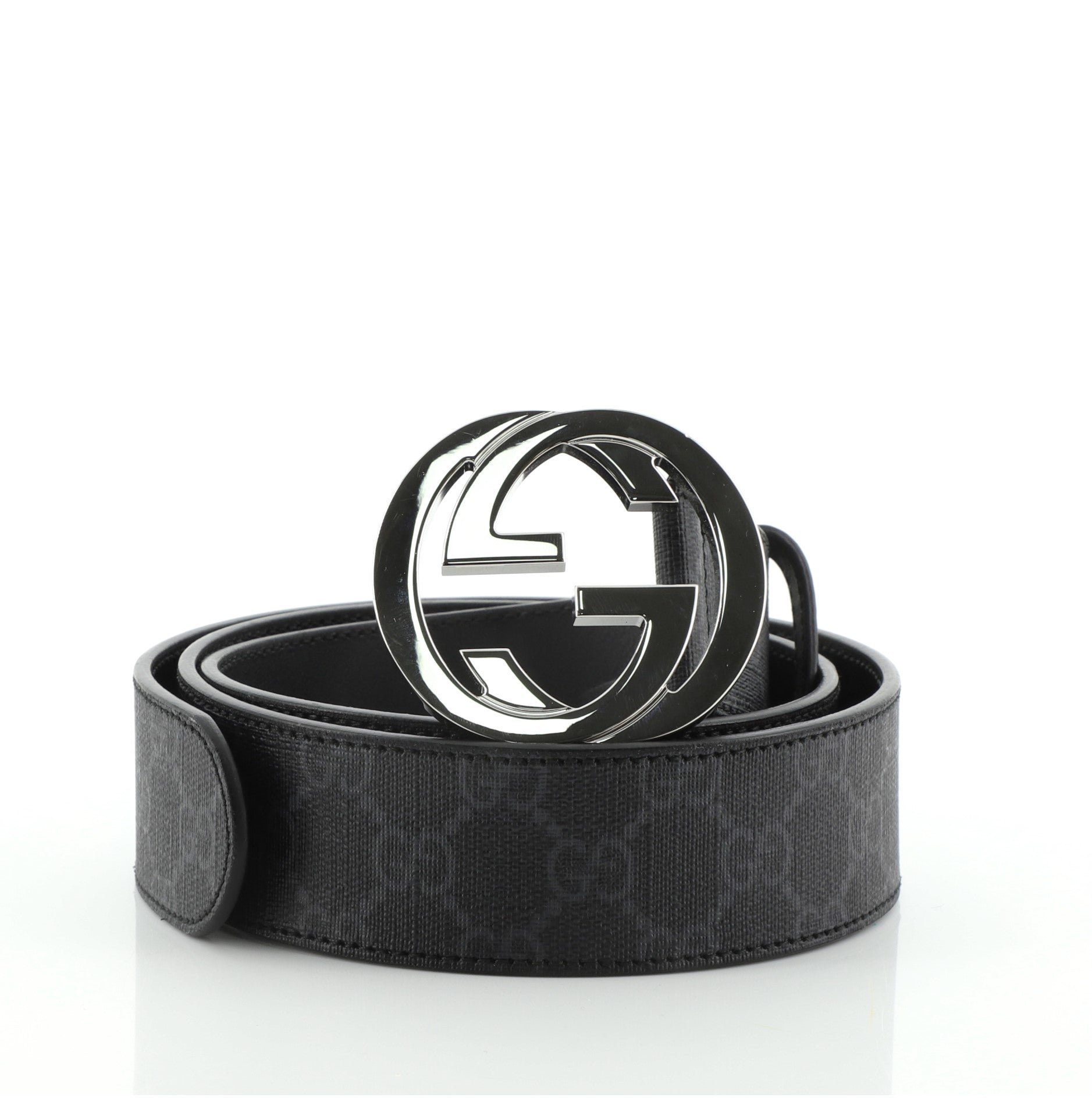 Interlocking G Belt GG Coated Canvas Wide 95