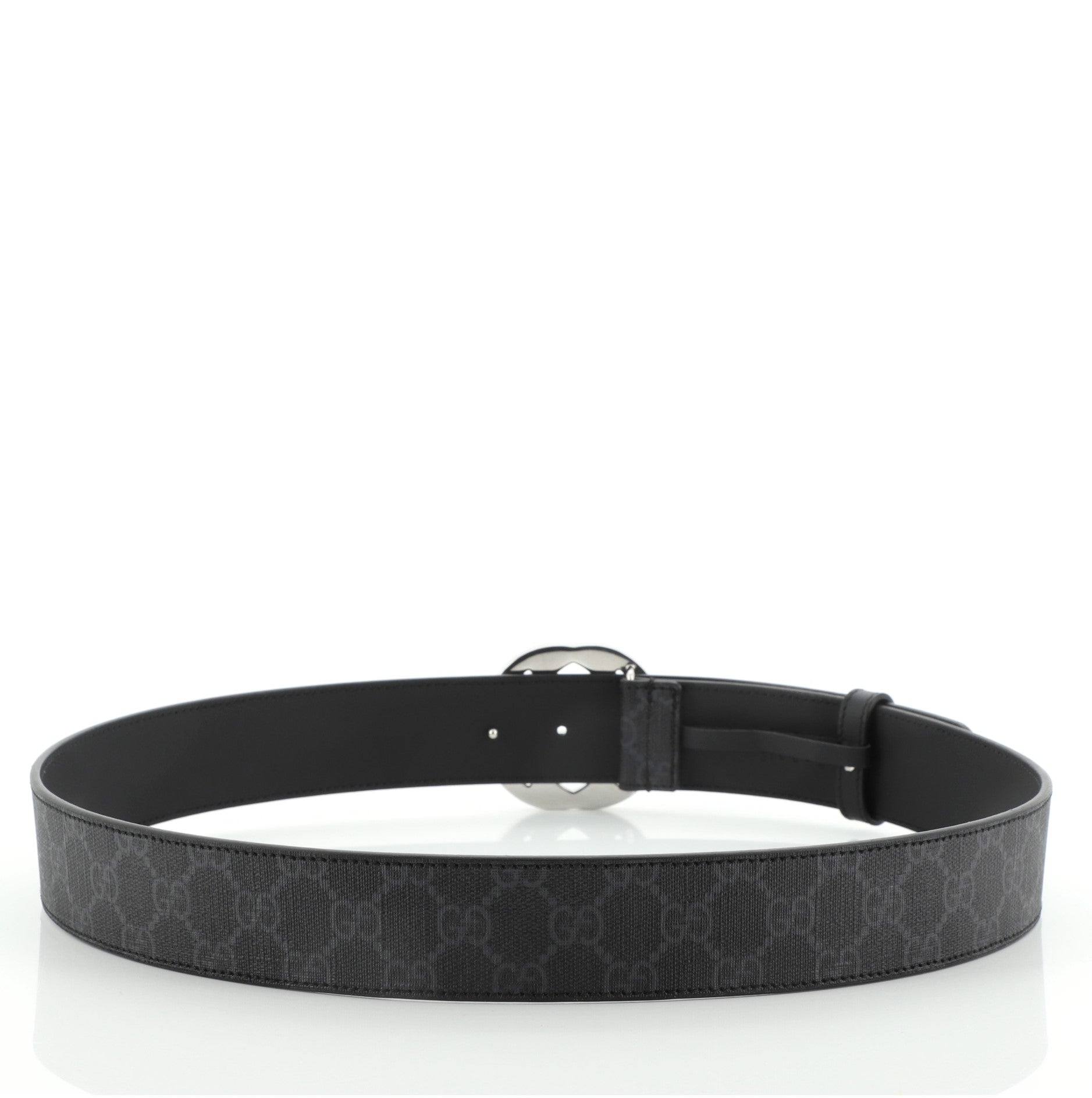Interlocking G Belt GG Coated Canvas Wide 95
