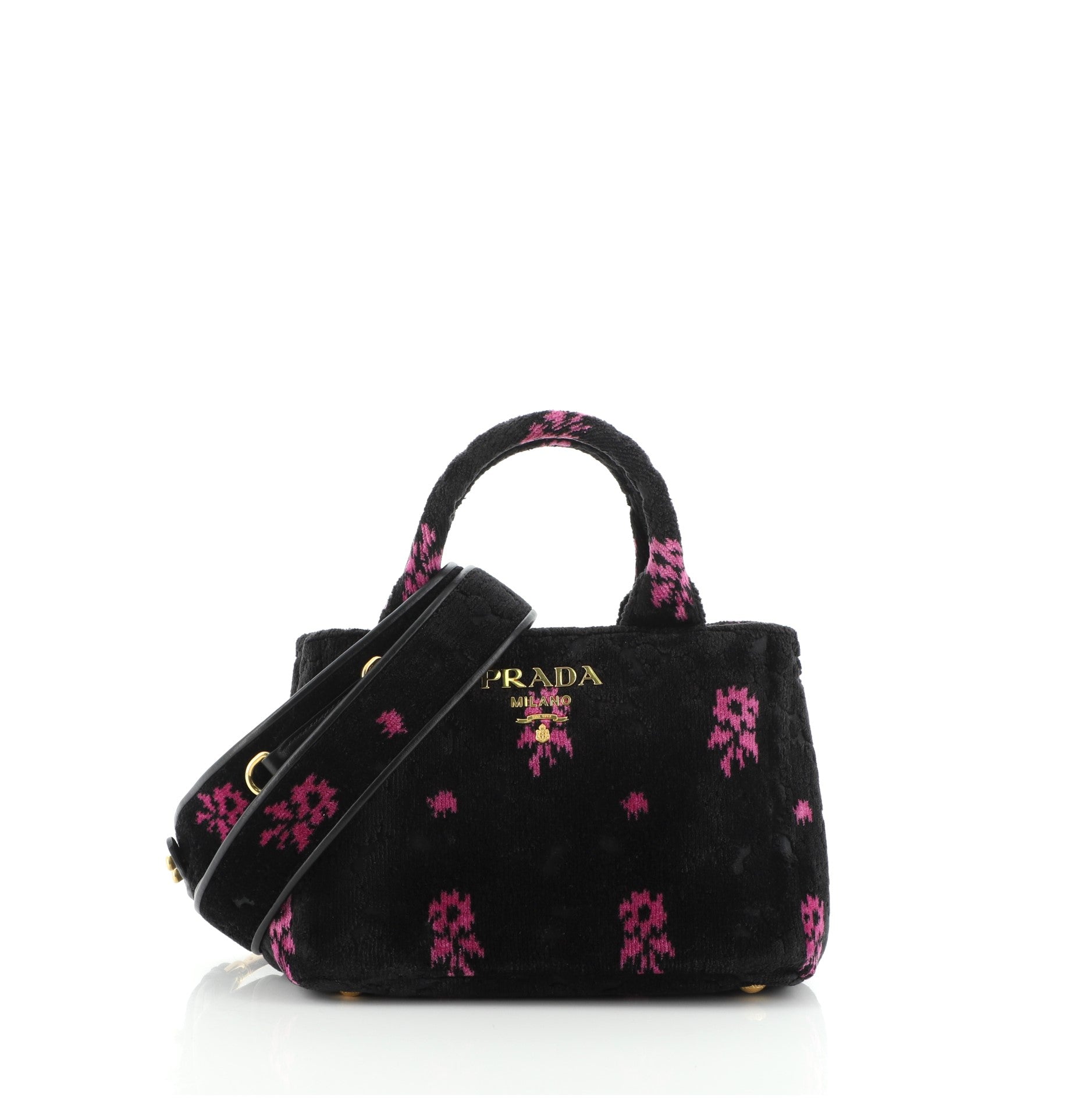 Canapa Convertible Shopping Tote Printed Velvet Mini