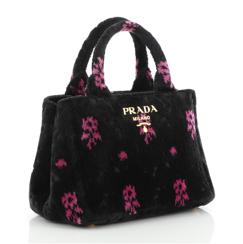 Canapa Convertible Shopping Tote Printed Velvet Mini