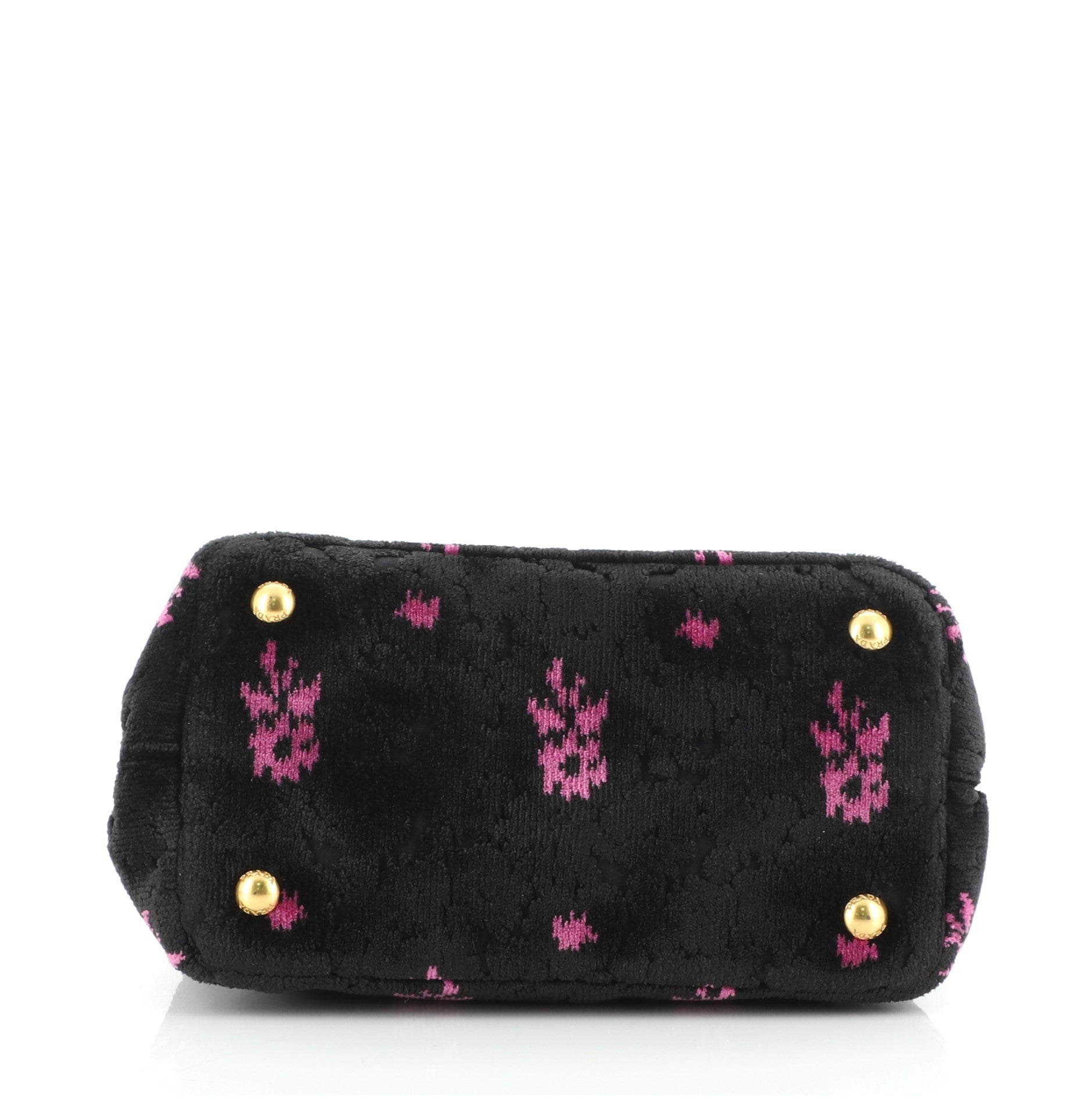 Canapa Convertible Shopping Tote Printed Velvet Mini