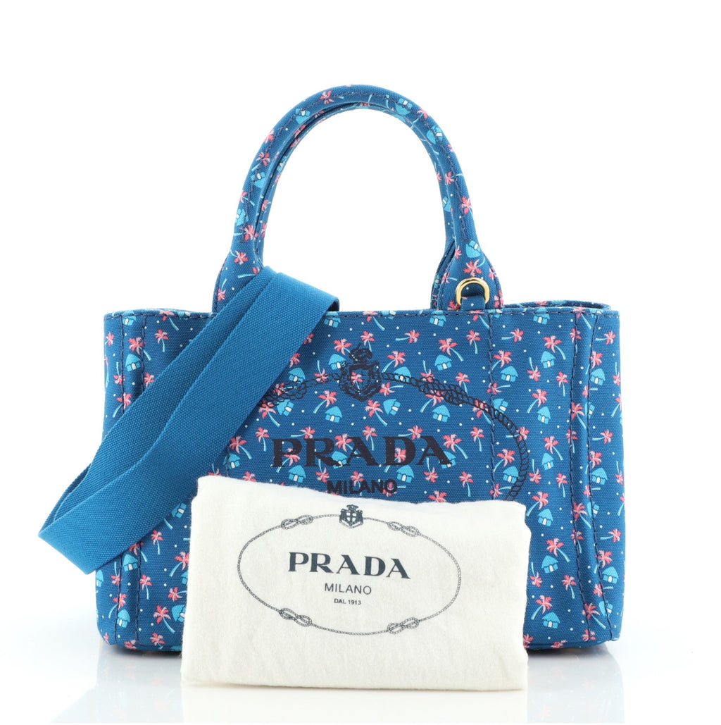 Canapa Convertible Tote Printed Canvas Mini
