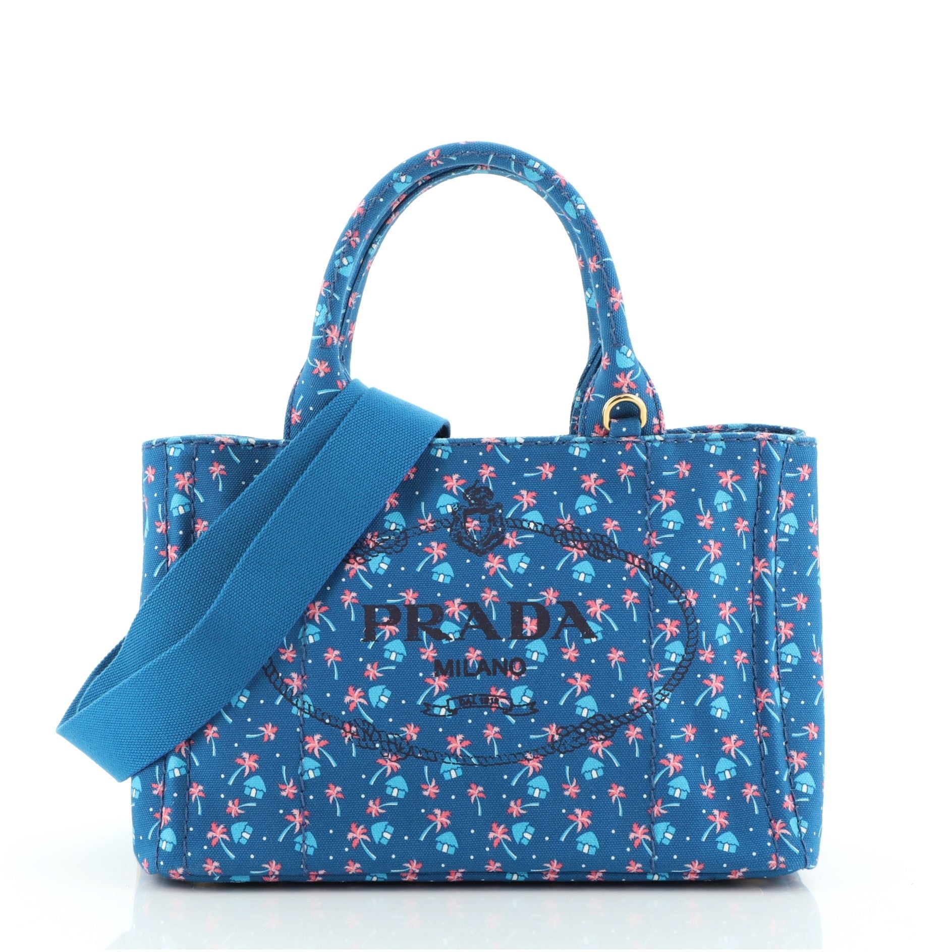 Canapa Convertible Tote Printed Canvas Mini