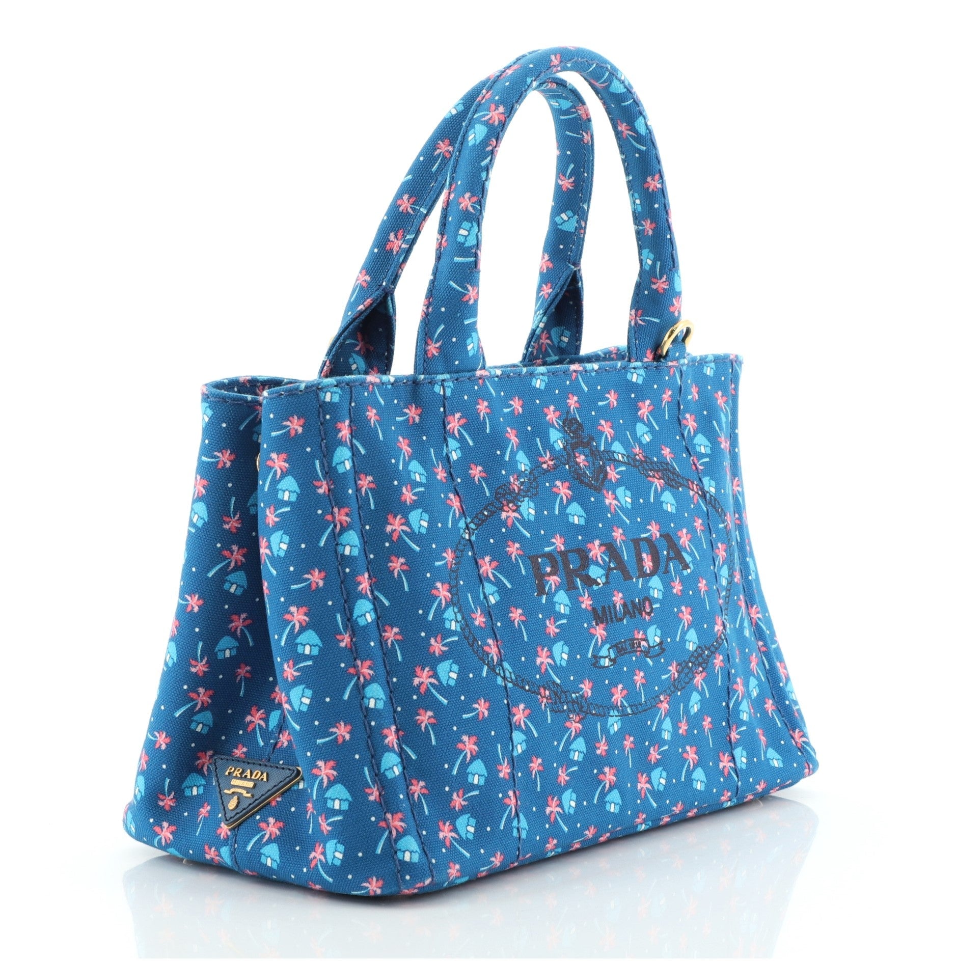 Canapa Convertible Tote Printed Canvas Mini