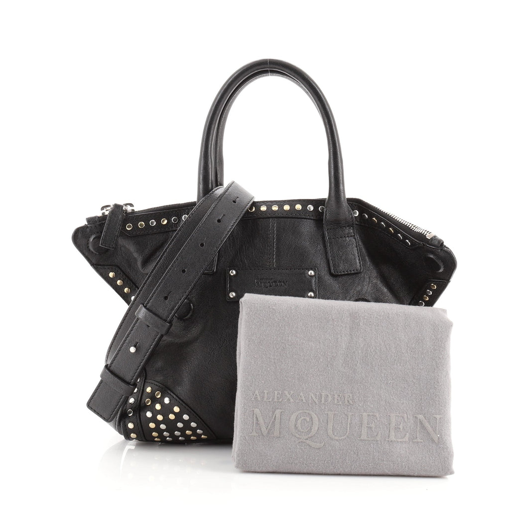 De Manta Tote Studded Leather Mini