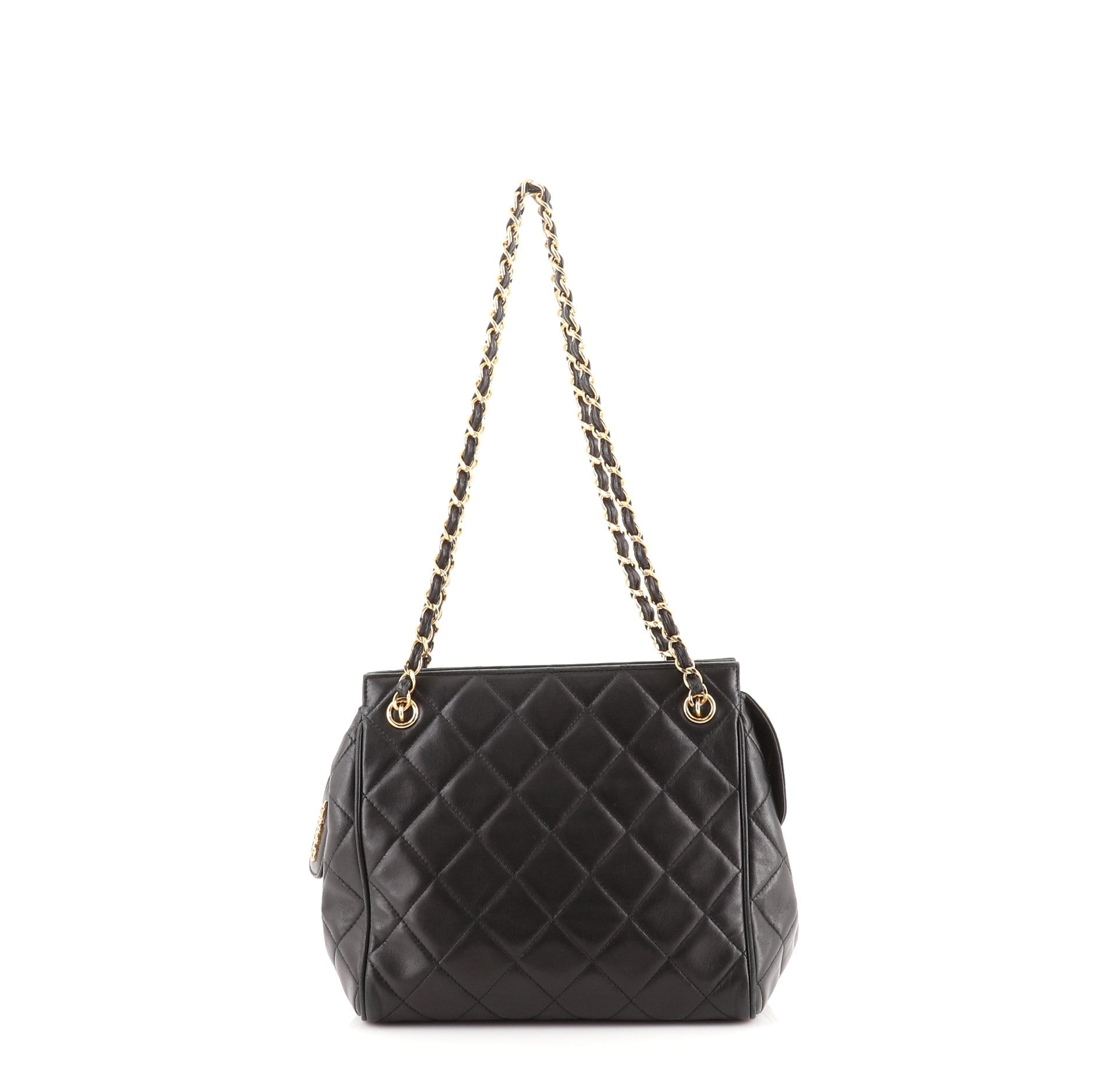 Vintage Chain Tote Quilted Lambskin Mini