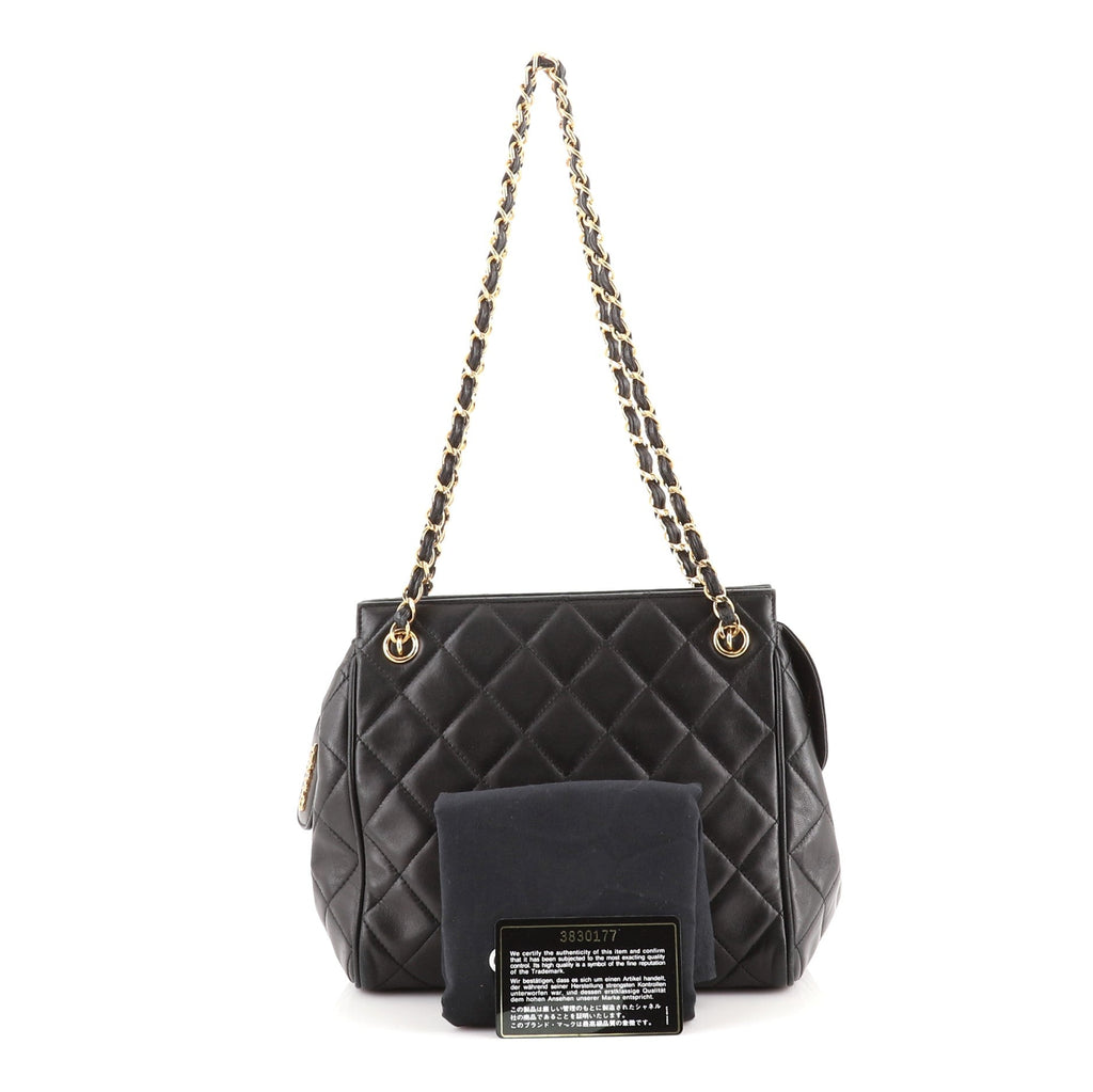 Vintage Chain Tote Quilted Lambskin Mini