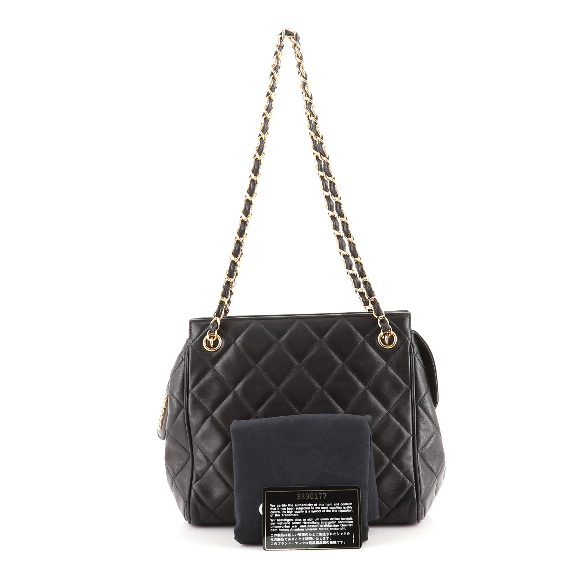 Vintage Chain Tote Quilted Lambskin Mini