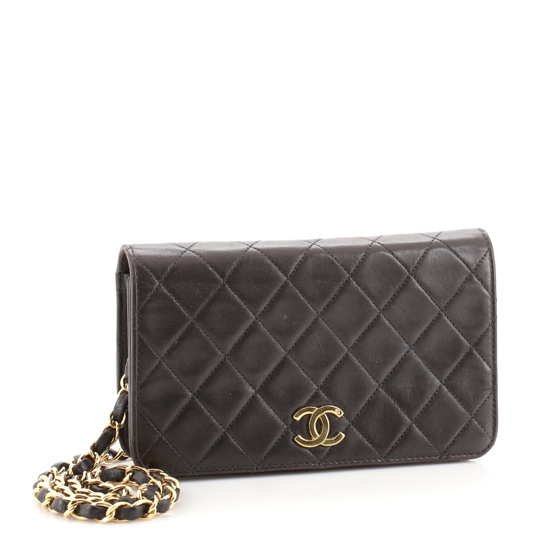 Vintage Full Flap Bag Quilted Lambskin Mini