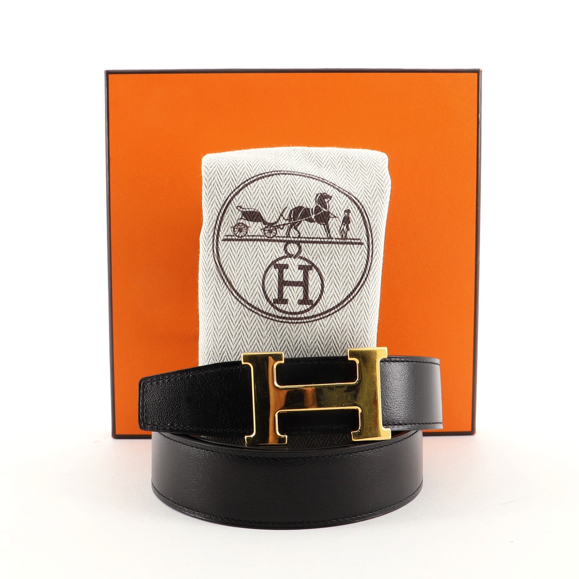 Constance Reversible Belt Leather Medium 80
