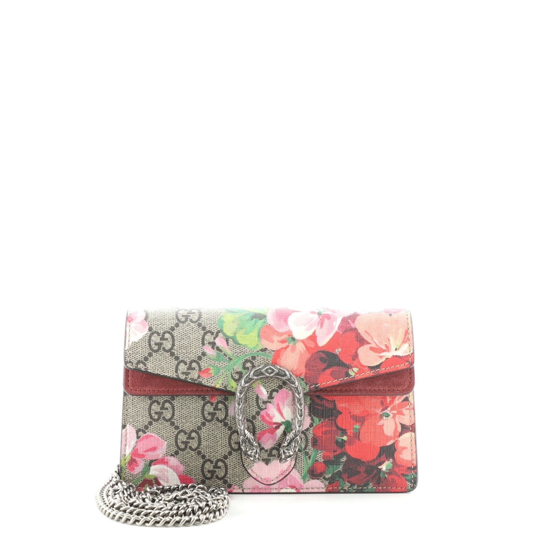 Dionysus Bag Blooms Print GG Coated Canvas Super Mini