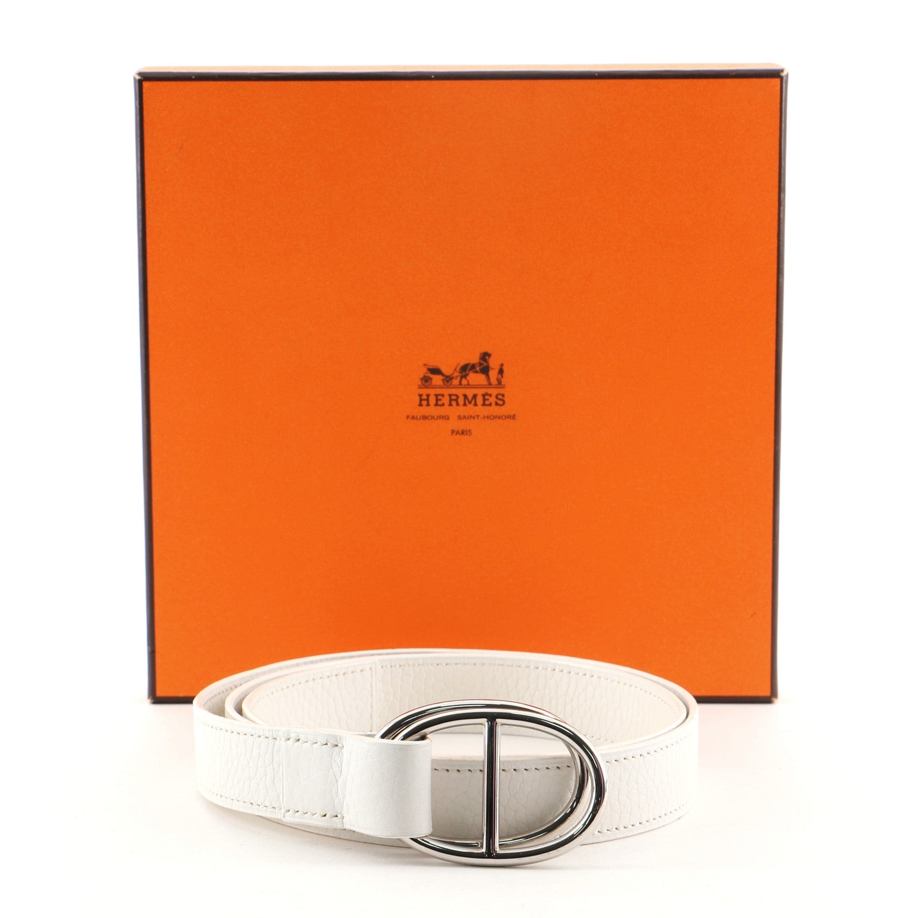 Double Ring Chain D'ancre Belt Leather 80