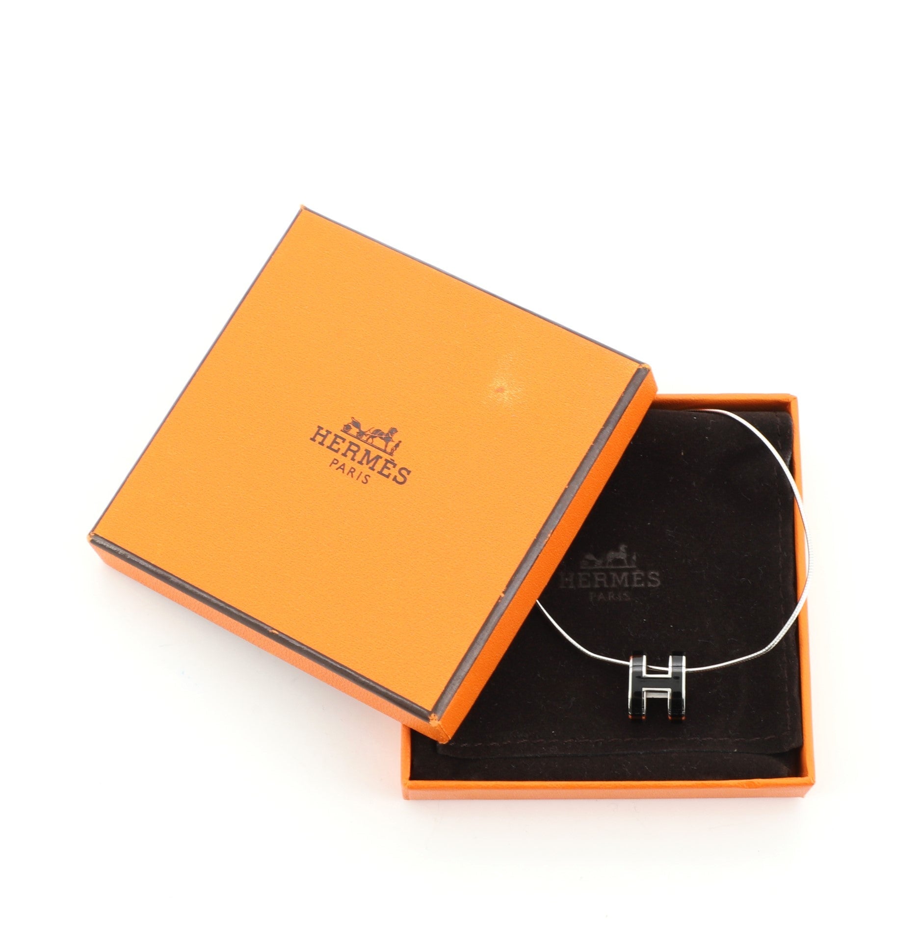 Pop H Necklace Metal and Enamel