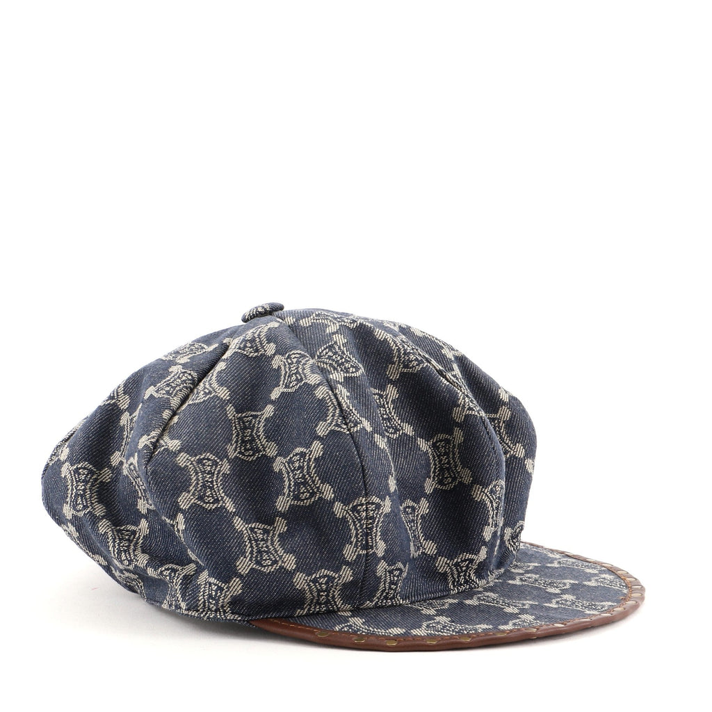 Newsboy Cap Macadam Canvas with Leather XL