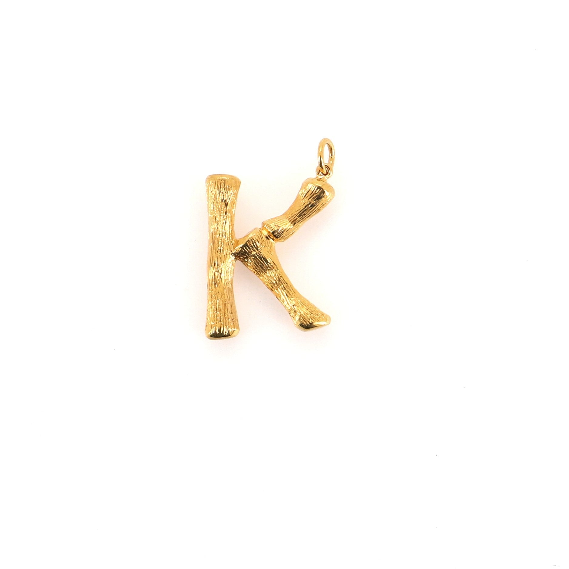 Alphabet Pendant Necklace Metal Large