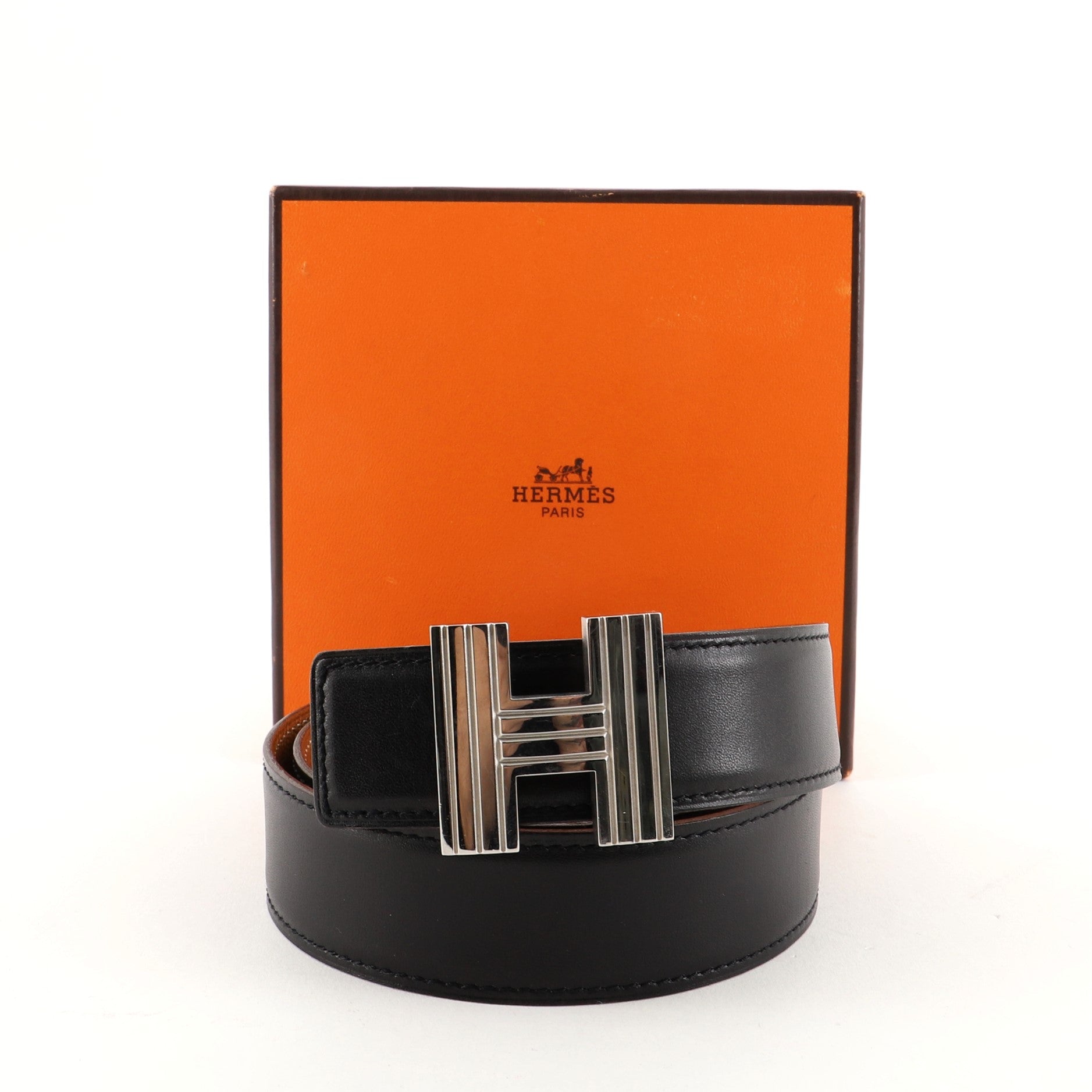 Cadena H Reversible Belt Leather Medium 75