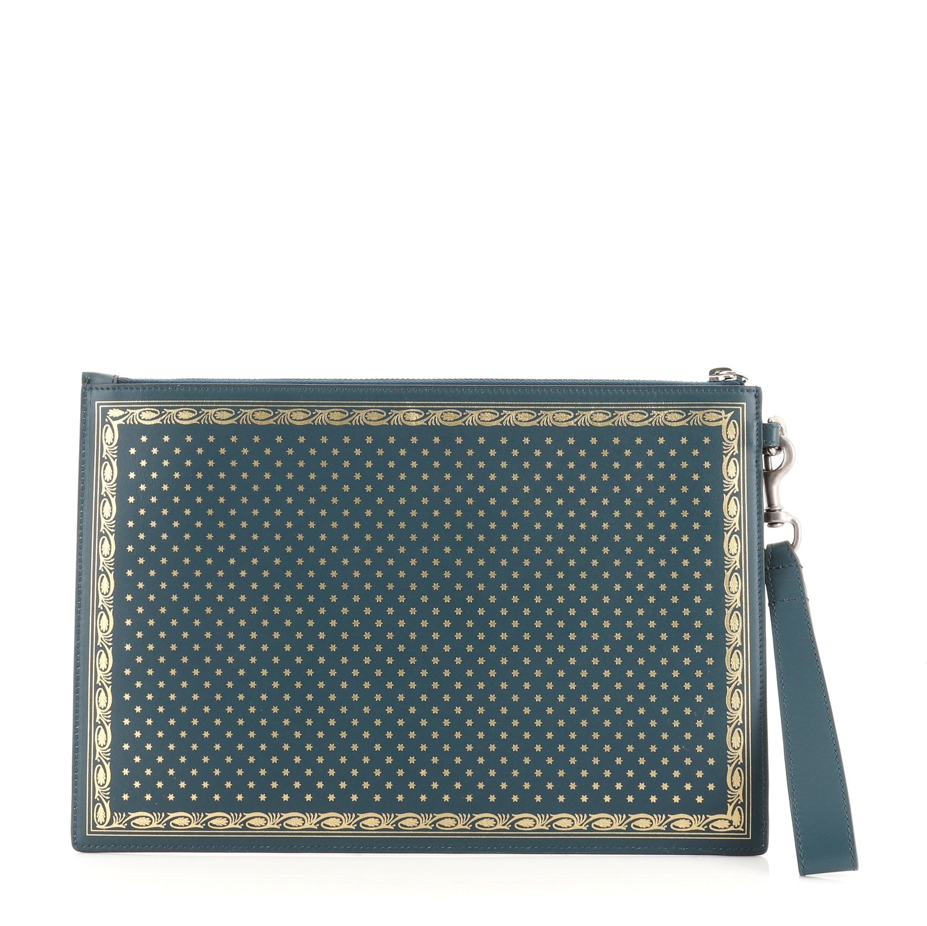 Wristlet Clutch Limited Edition Printed Leather